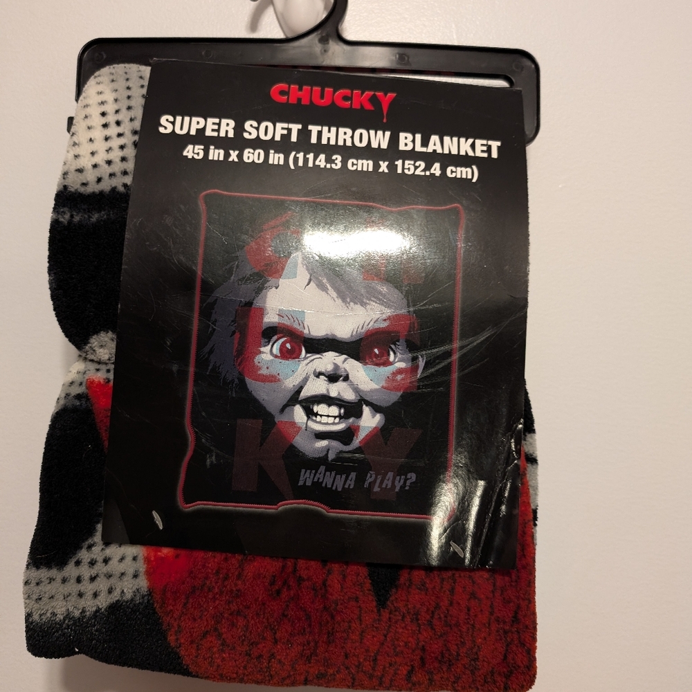 Chucky Super Soft Throw Blanket Size 50IN × 60IN Brand New with tag